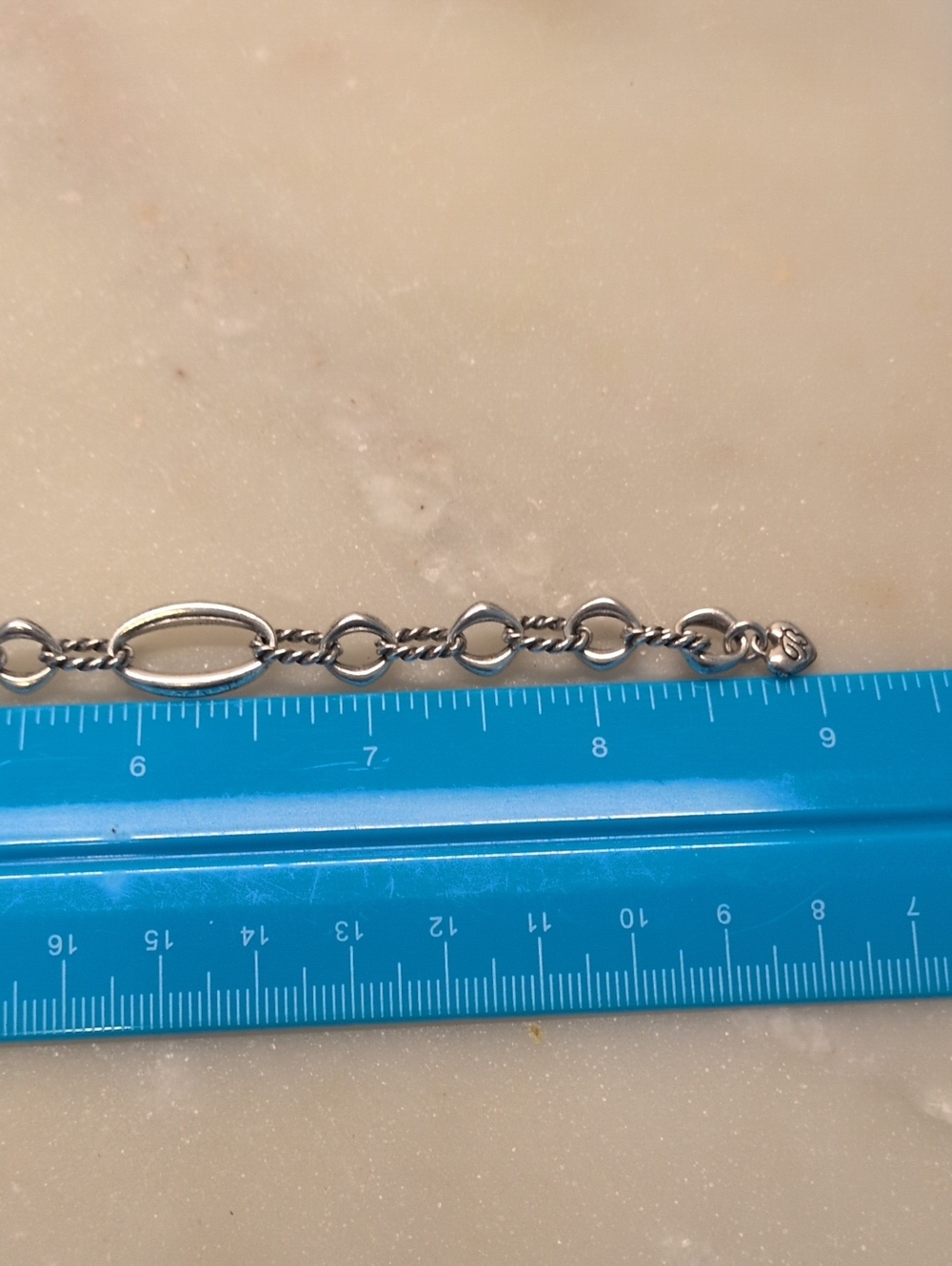 Sale!🔥Brighton Oval Link Bracelet Silver Adjustable - Picture 9 of 11